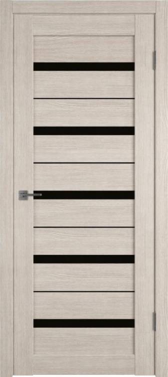 Межкомнатная дверь Владимирская Фабрика Дверей Atum Al 7 Cappuccino стекло Black Gloss BM 700x2000