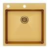Мойка кухонная Paulmark Kroner-Edge 51 PM775151-BG Брашированное Золото, 51x51