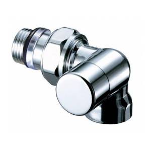 Вентиль FAR запорный трехосевой 1/2 правосторонний, серебрянное покрытие , с EPDM