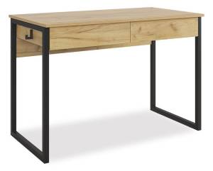 Стол письменный Mebelson Юниор SMU-01.2744 дуб крафт золотой/черный муар