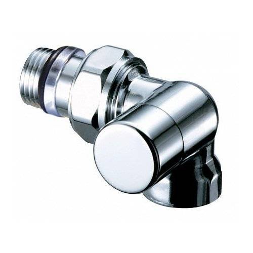 Вентиль FAR запорный трехосевой 1/2 правосторонний, серебрянное покрытие , с EPDM