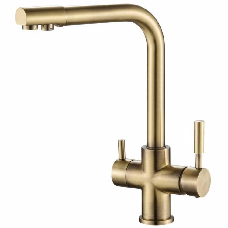 Смеситель для кухни Zorg Steel Hammer SH 552 BRONZE