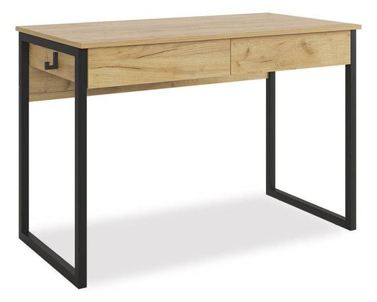 Стол письменный Mebelson Юниор SMU-01.2744 дуб крафт золотой/черный муар