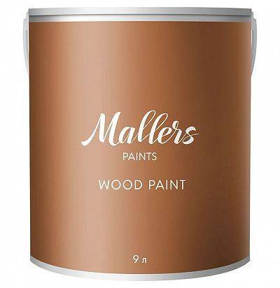 Краска для деревянных поверхностей Mallers Wood Paint база А 9 л