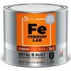 Грунт-эмаль по ржавчине 3 в 1 FERRUM LAB глянцевая черная RAL 9005 2 л