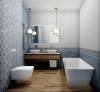 Керамическая плитка BELLEZA Блум 00-00-5-08-01-61-2340 голубой 20x40 фото 3