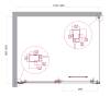 Душевой уголок BelBagno LUCE-AH-1-120/100-C-Cr профиль хром, стекло прозрачное, 120x100x195 фото 2