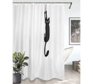 Штора для ванной Bath Plus akch-21325 с кольцами, 180x200, белый