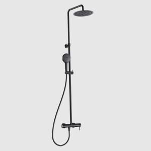 Душевая стойка AQUAme AQM8011MB черный матовый