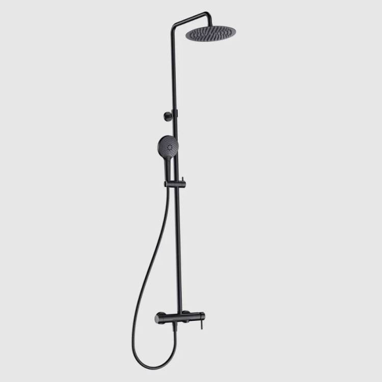 Душевая стойка AQUAme AQM8011MB черный матовый