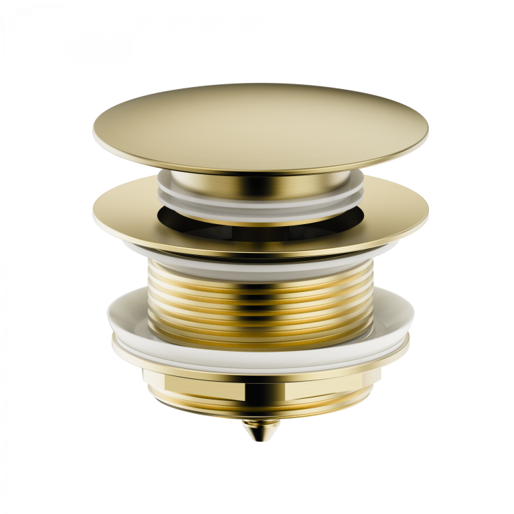 Донный клапан для ванны Wonzon & Woghand WW-SS105-BG Брашированное золото