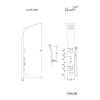 Душевая панель Cerutti Spa Twin BS CT9986 хром фото 2
