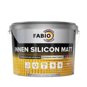 Краска для стен и потолков FaBio Innen Silicon Matt 10 л