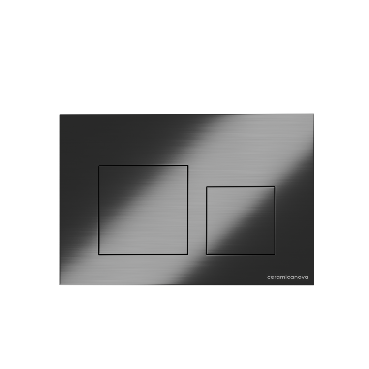 Кнопка смыва Ceramica Nova Balance Square CN12-002GG вороненая сталь