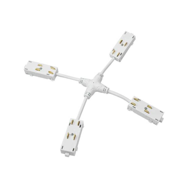 Коннектор X-образный Denkirs Smart TR2116-WH