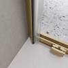 Душевая дверь в нишу Belbagno LUCE-BF-1-120-C-ORO профиль золото, стекло прозрачное, 120x195 фото 4