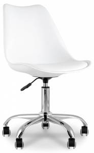 Стул компьютерный Stool Group Blok Y818 white пластиковый белый