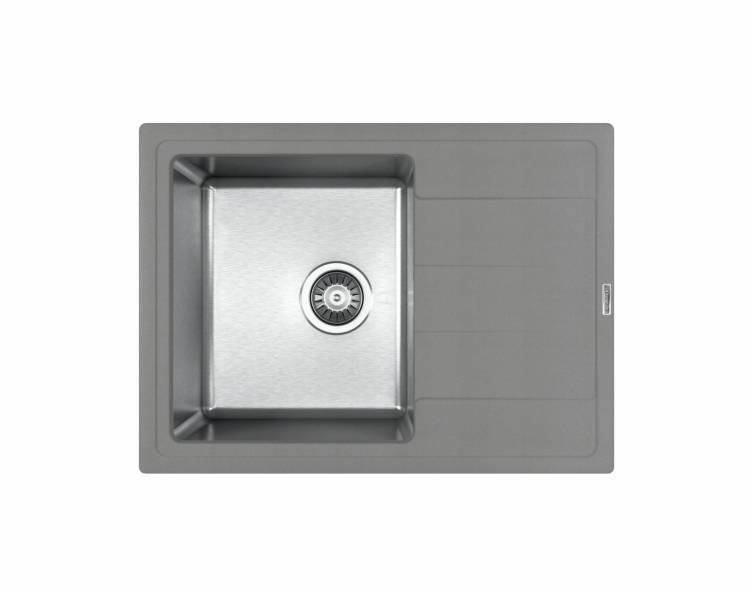 Мойка кухонная Florentina Комби 650 21.390.B0650.307 серый шелк