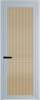 Межкомнатная дверь Profil Doors 1 AGP цвет профиля Серебро, стекло безопасное 6 мм мору золото 800x2000