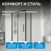 Душевой уголок Abber Schwarzer Diamant AG30140BMH-S80BM профиль черный, стекло матовое, 80x140x195 фото 8