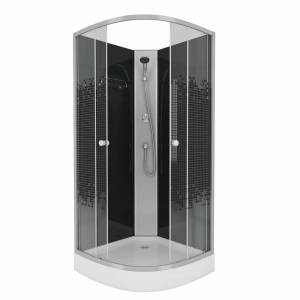 Душевая кабина Niagara Eco NG-4501-14BK с низким поддоном, без крыши