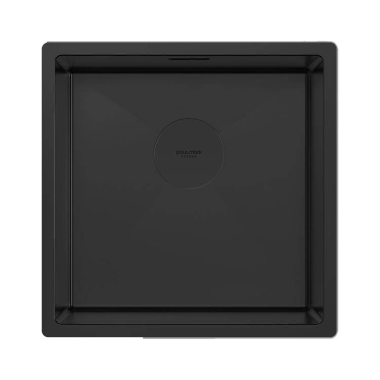 Мойка кухонная Paulmark Next 44 Uni PM214444-MBN Матовый Черный, 44x44