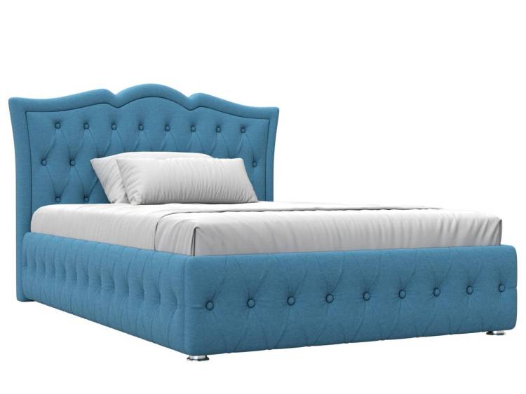 Интерьерная кровать Лига Диванов Герда 123591 голубой 140x200