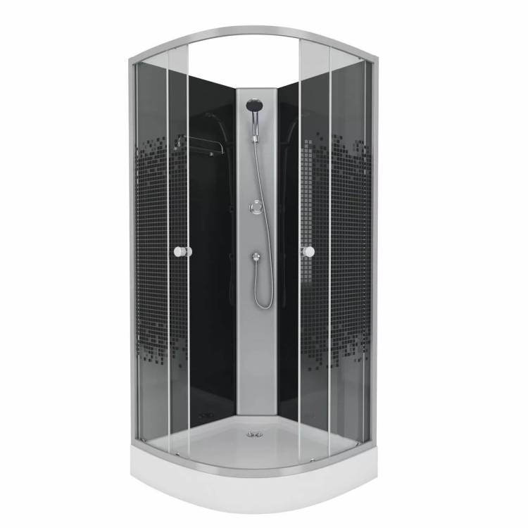 Душевая кабина Niagara Eco NG-4501-14BK с низким поддоном, без крыши