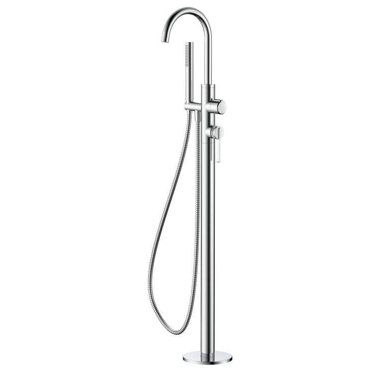 Смеситель для ванны с душем DQ Bonn DA1706001 напольный, хром