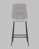Стул полубарный Stool Group Одди AV 406N-Csil-08(PP) светло-серый, велюр фото 3