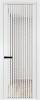 Межкомнатная дверь Profil Doors 3 AGP цвет профиля Вайт, стекло безопасное 6 мм ромб белый 700x2000