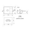 Мойка кухонная Maretti Kitchen KT575-BL черный, 57.5x49.5 фото 8