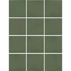 Керамогранит Kerama Marazzi Бахия KM1010G0050N Зеленый Глянцевый (из 12 частей) 29.8x39.8
