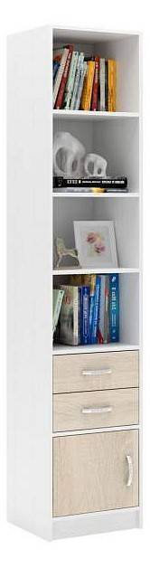 Стеллаж комбинированный МФ Мастер Либерти-42 Либерти-42-БТ-ДС белый / дуб сонома