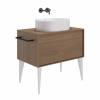 Мебельная раковина Kerama Marazzi Artbasin Vento 50 накладная, белая глянцевая фото 3
