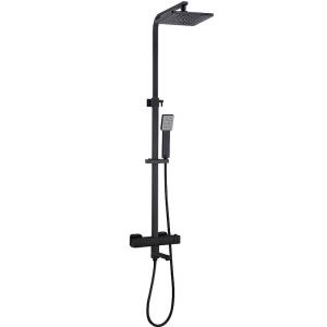Душевая стойка beWash BV1TMSS6620 со смесителем для ванны, черный