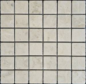 Мозаика Pixel Mosaic Мрамор PIX 325 Cappucino 4.8x4.8 Матовая 30.5x30.5х6