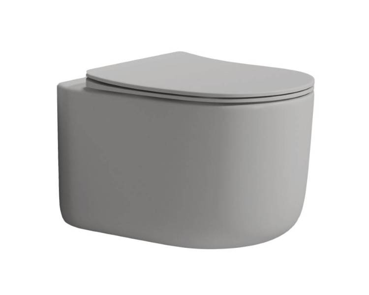 Унитаз подвесной Boheme Flow 969-SET-L с крышкой-сиденьем, Luna