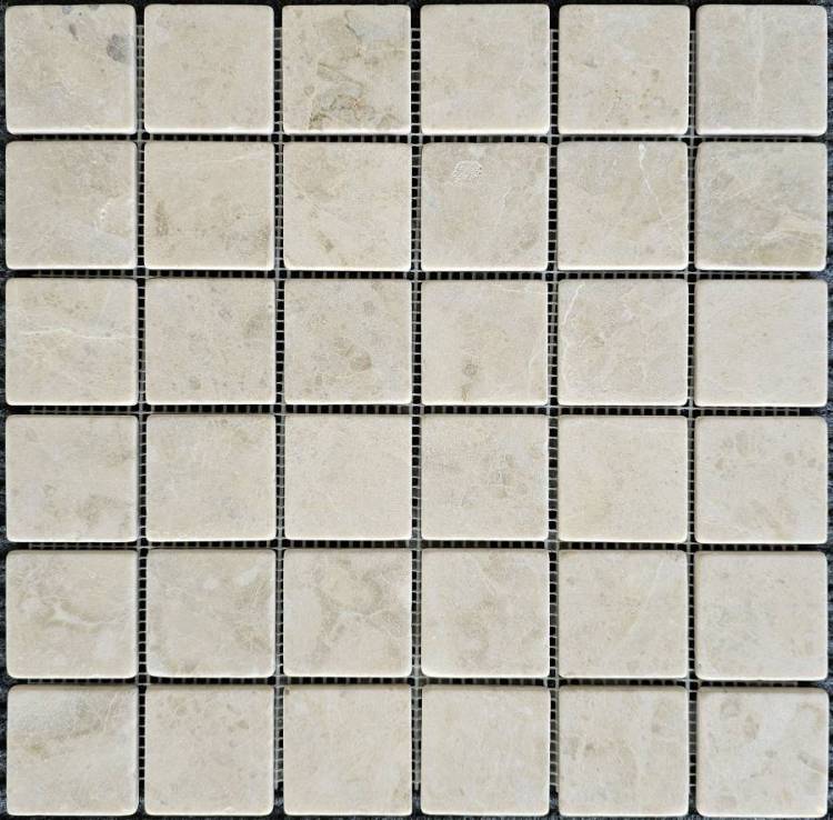 Мозаика Pixel Mosaic Мрамор PIX 325 Cappucino 4.8x4.8 Матовая 30.5x30.5х6