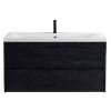 Тумба с раковиной Art&Max Family-M Family-M-1000-2C-SO-HC подвесная, hard coal