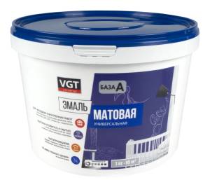 Эмаль универсальная VGT ВД-АК-1179 матовая кремовая RAL 1015 1 кг