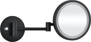 Косметическое зеркало Bemeta Dark 112101140 с подсветкой черное