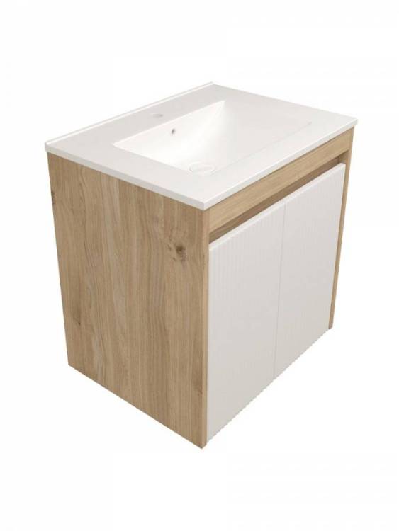 Фасад для тумбы Watersense Paula W01759 белый, 60 см