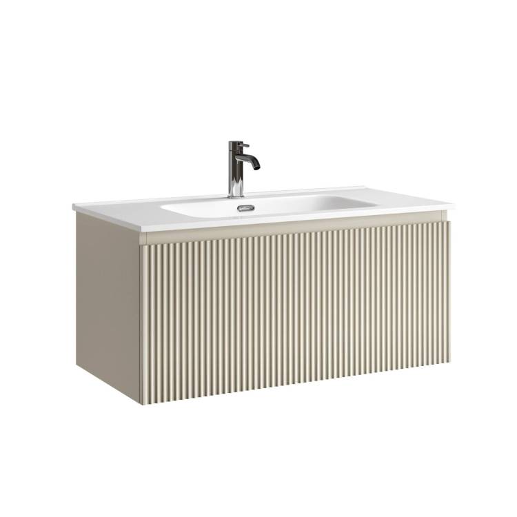 Тумба с раковиной Sancos Snob R 1.0 Beige Soft, 90x42.6