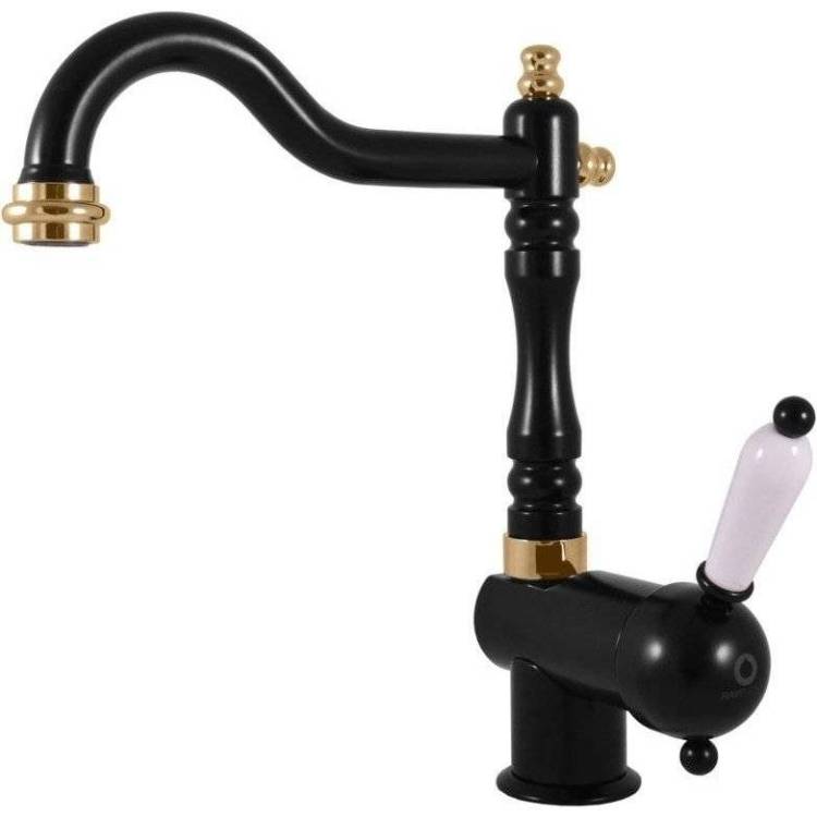 Смеситель для кухни Rav Slezak Labe L508.5/8CMATZ черный матовый, золото