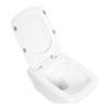 Унитаз подвесной BelBagno Sela BB3201CHR/BB3201SC безободковый, сиденье микролифт фото 3