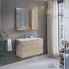 Тумба с раковиной Comforty Варна-90 00-00009919 дуб сонома с раковиной Comforty 9090EL фото 6
