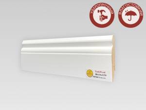 Плинтус МДФ TeckWood Титан Классик Белый 2000x80x16