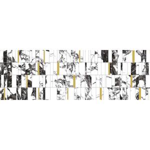 Декор Meissen White Stream A16517 Темно-Серый 25x75