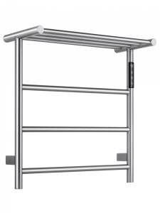 Полотенцесушитель электрический Wonzon & Woghand WW-AL402-BR с полкой, брашированный никель